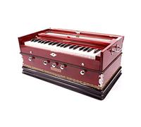 Armonium BINA Tarang, pieghevole, 9 stop, negli Stati Uniti, standard, colore ciliegia, 3 1/4 ottave, 7 stop, 3 note extra, di Aakrati Musicals