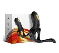 ARMONY - JOY JUMPER RING VIBRATOR FOR COUPLES & ANAL PLUG BLACK