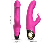 Armony - meteror dildo vibratore rabbit rotator fucsia