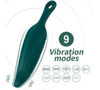Armony - Stimolatore e Vibratore in Silicone a Forma di Foglia Verde
