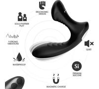 Armony Storm - Vibratore Plug Anale Prostatico Nero con Telecomando