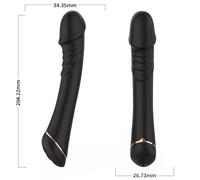 Armony - vibratore dildo in silicone nero