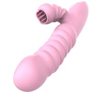 Armony - vibratore multifunzione con lingua stimolante effetto calore rosa