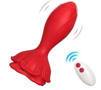 Armony - vibratore rosa e telecomando piccolo plug anale rosso