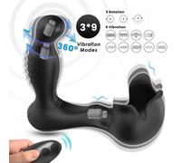 Armony - vibratore surround anale e stimolatore testicolo telecomando nero