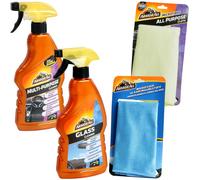 Armor All Set Pulitore Del Parabrezza + Panno Microfibra + Universal-Reiniger