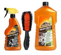 Armor All Set Pulitore Per Cerchi + Spazzola + Shampoo Per Auto Pulizia
