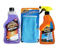 Armor All Set Snowfoam Shampoo Per Auto + Pulitore Per Vetri + Panno Per Pulizia