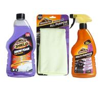 Armor All Set Snowfoam Shampoo per Auto + Tessuto Detergente Plastica+