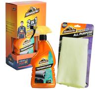 Armor All Set Tiefen Pfleger + Panno Microfibra Plastica-Cura Cockpit-Reiniger