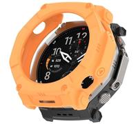 Armor - Custodia protettiva in TPU per Amazfit T-Rex Ultra 2, mezza copertura, leggera, antiurto, con accesso a tutti i pulsanti e le porte (arancione)