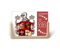 Armor Emblem Medieval Knights of Europe 2022 - Calendario da scrivania per 12 mesi