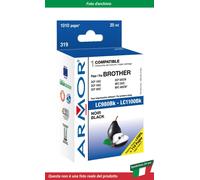 Armor for Brother LC-980 LC-1100 Ink CMYK High Yield Pack of 4