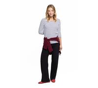 Armor Lux - 6225, T-Shirt da Donna, Manica Lunga, Bianco(Blanc (bi9 Blanc/Rich Navy)), Taglia Produttore: 0