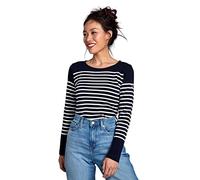 Armor Lux Marinière Amiral Femme Maglietta a Maniche Lunghe, Multicolore (Bi8 Rich Navy/Blanc Bi8), 40 (Taglia Produttore: 0) Donna