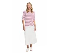 Armor Lux Marinière cancale Femme, T-Shirt Donna, Multicolore (320 Blanc/Braise 320), 46 (Taglia Produttore: 3)