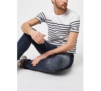 Armor Lux Marinière TEL Héritage Homme T-Shirt, Bianco (400 Blanc/Navire 400), X-Large Uomo