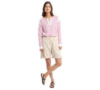 Armor Lux Marinière - Felpa con Cappuccio, da Donna, Bianco/Primerose, 4XL