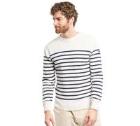 Armor Lux Pull Marin groix Homme, Felpa Uomo, Bianco (6Rl Milk/Navire 6Rl), Medium