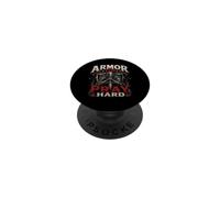 Armor Up Pray Hard Christian Warrior Knight Faith PopSockets PopGrip Adesivo