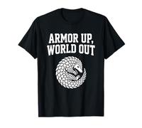 Armor Up World out Pangolin Introverso Salute mentale Maglietta