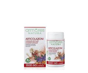 Armores Natura Integratori Alimentari, Integratore Articolazioni per la Funzionalità Articolare e Contrasto degli Stati di Tensione Localizzati, con Artiglio del Diavolo e Boswelia, 60 Compresse