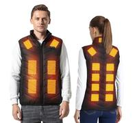 Armorget Gilet Riscaldato, Regolazione Della Temperatura a 3 Livelli, 17 Zone di Riscaldamento, Gilet Riscaldato Ricaricabile via USB, Giacca Riscaldata per Uso Esterno