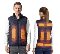 Armorget Gilet Riscaldato, Regolazione Della Temperatura a 3 Livelli, 9 Zone di Riscaldamento, Gilet Riscaldato Ricaricabile via USB, Giacca Riscaldata per Uso Esterno