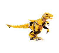 Armorsaurs Armor-Up: Dinosauro Raptor Giallo Blaze - Action figure, 7 pezzi di armatura rimovibili con azione “morso” attivata dalla coda, adatto a bambini dai 6 anni in su