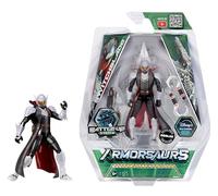 Armorsaurs Switchblade - Action figure snodabile da 9,5 cm con parti dell'armatura intercambiabili e accessorio trasformante, adatta a bambini dai 6 anni in su