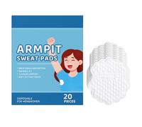 Armpit Sweat Guards - Underarm Sweat Absorbent Pad, Underarm Sweatt Pads For Women, 20 pezzi adesivi, Comfort Fit Waterproof Breathable Underarmm Pads For Personal Care Travel Daily Summer