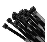 Armpow 40 fascette da 12 x 600 mm, resistenza alla trazione, 135 KGS/300LBS, lunghe e resistenti ai raggi UV, fascette stringicavo in nylon spesso per la gestione dei cavi (nero)