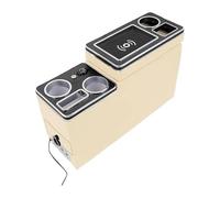 Armrest Box Per Kia Per Canival Vq 2006-2013 Set Sedili Seconda Fila 18 Cm Con Ringhiere Anteriori Bracciolo Business Vano Portaoggetti Centrale(5th Beige)