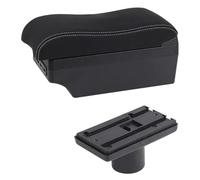 Armrest Box Per Seat Per Ibiza 6j 6L Bracciolo Centrale Portaoggetti Box Bracciolo Auto Console Centrale Portaoggetti Accessorio USB(E2 White Line)