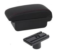 Armrest Box Per Seat Per Ibiza 6j 6L Bracciolo Centrale Portaoggetti Box Bracciolo Auto Console Centrale Portaoggetti Accessorio USB(C1 Red Line)
