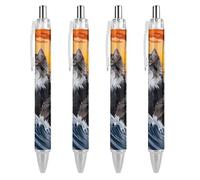 Arms of Portuguese Ceylon - Penna a sfera retrattile da 0,5 mm, scrittura fine e liscia, per casa e ufficio, colore: nero, 1 pezzo