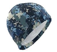 Army Camouflage Blu Camouflage nuoto per capelli corti calvi tappi impermeabili per il nuoto Protezione dei capelli e riduzione della resistenza gorra para nadar de mujer