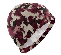 Army Camouflage Borgogna Camouflage nuoto grande per gli uomini Capelli Corti nuoto impermeabile per adulti Protezione dei capelli e Drag Riduzione gorro de natación para mujer