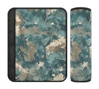 Army Camouflage Teal Camouflage 2 Pack seggiolino auto Strap Pads protegge il collo e le spalle per camion Protector para cinturón de carro