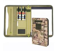 Army OCP - Raccoglitore militare con organizer con cerniera e copertina tattica, per cartelle A4, grande planner da uomo (A4 multi)