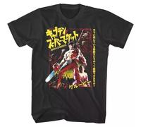 Army of Darkness Japanese Movie Poster Men's T Shirt Ash Chainsaw Horror Movie Black XXL