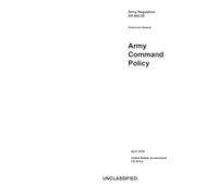 Army Regulation AR 600-20 Army Command Policy April 2026