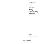 Army Regulation AR 608-1 Personal Affairs: Army Community Service April 2026