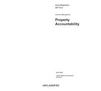 Army Regulation AR 710-4 Inventory Management: Property Accountability April 2026