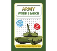 Army Word Search: 50+ Themed Puzzles Featuring Military Ranks, History, Famous Battles & More | Easy to Read Print for Adults, Seniors, and Teens | ... for Veterans, Soldiers, Holidays & Free Time