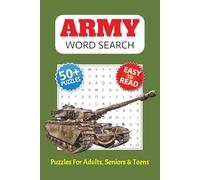 Army Word Search Book: Word Searches with Easy to Read Print about the Army, Armed Forces, Battles and War, and More | 6 x 9 inches | 110 pages | 50+ ... | Gift for Vacations, Holidays, and Free Time