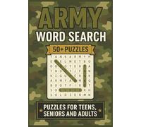 Army Word Search: Easy-to-Read Trivia Word Search Puzzle Book | 50+ Fun Puzzles About Army, Military, Military Force & More | 6x9", 110 Pages | Perfect for Travel, Vacations & Relaxation