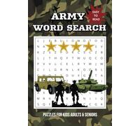 Army Word Search Puzzle Book: Easy to Read Print about the Military, Soldiers and More | 6x9 inches, 110 pages | 50+ Puzzles... Gifts for Vacations, Holidays, and Leisure