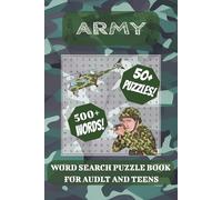Army Word Search Puzzle Book: Easy-to-Read Puzzles About Soldiers, Missions, Military Terms & More | 50+ Puzzles | 6x9 Inches, 110 Pages