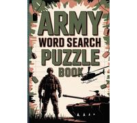 Army Word Search Puzzle Book: Word Searches with Easy to Read Print about Army, Military, Air Force and More | 6x9 inches, 102 pages | 50+ Puzzles ... Gift for Vacations, Holidays and Free Times